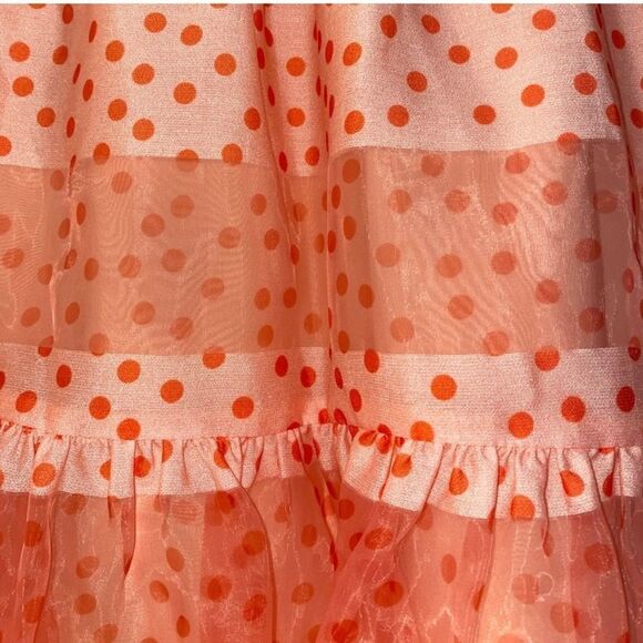 ANTHROPOLOGIE Corey Lynn
Calter Tulle Mini Skirt Orange Polka Dot XS
NWOT - Picture 4 of 9